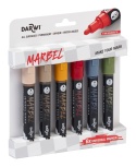 Zestaw 6 markerów MARBEL 4mm Natura