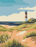 Malowanie po nume. 30x40 Latarnia Morska