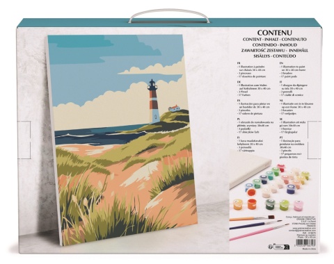 Malowanie po nume. 30x40 Latarnia Morska