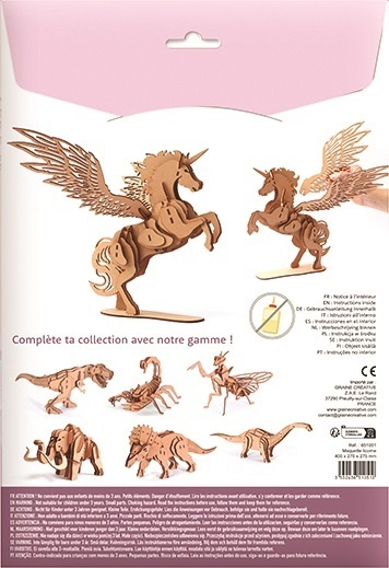 Puzzle 3D drewn. Skrzydlaty Jednorożec