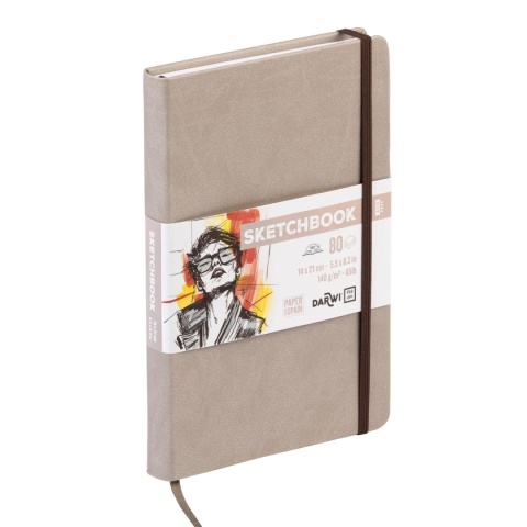 Szkicownik DARWI 14x21 140g Szarobrązowy