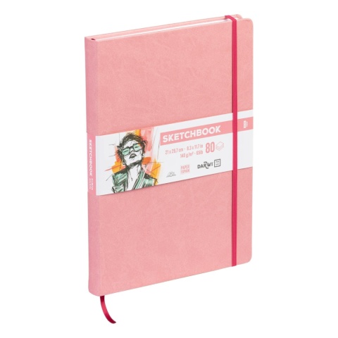 Szkicownik DARWI A4 140g Bladoróżowy