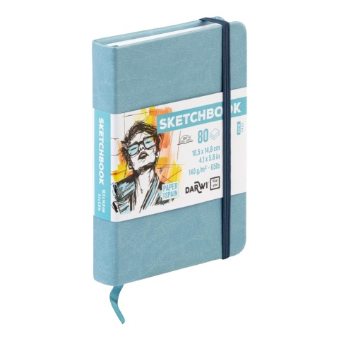 Szkicownik DARWI A6 140g Błękitny