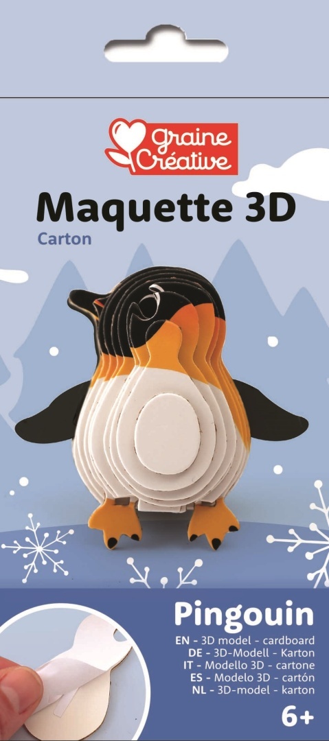 Układanka przestrzenna 3D Pingwin