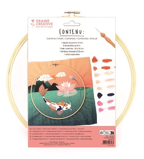 Zestaw Punch Needle Karp Koi D: 25 cm