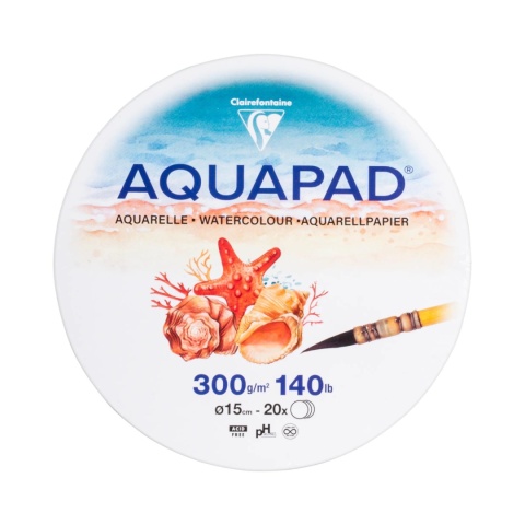 Blok AQUAPAD Okrągły D:15cm, 300g, 20ark