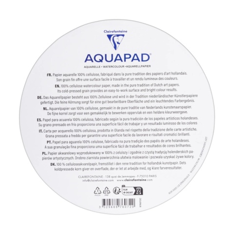 Blok AQUAPAD Okrągły D:15cm, 300g, 20ark