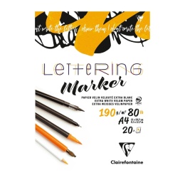 Blok Lettering A4 papier welinowy 20 ark