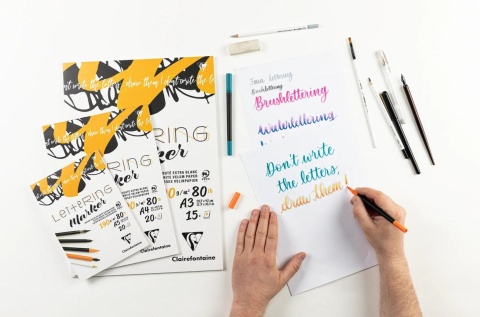 Blok Lettering A5 papier welinowy 20 ark