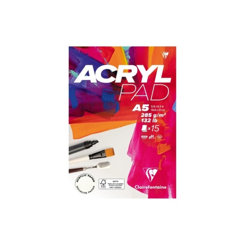 Blok do akryli ACRYLPAD A5, 285g, 15 ark