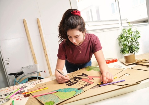 Flamaster STABILO Pen 68 Śr. Szary Zimny