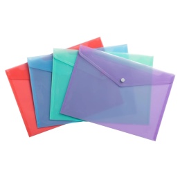Koperty na zatrzask A4 ChromPastel 4 szt