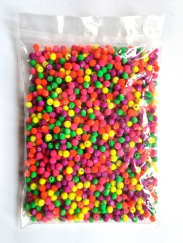 Koraliki Neonowe, D: 6 mm, 200 g