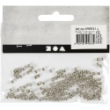 Koraliki plastikowe srebrne D: 3 mm