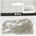 Koraliki plastikowe srebrne D: 4 mm