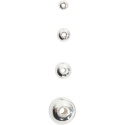 Koraliki plastikowe srebrne D: 4 mm