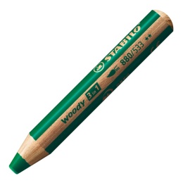 Kredka STABILO Woody 3w1 Ciemnozielona