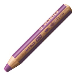 Kredka STABILO Woody 3w1 Purpurowa