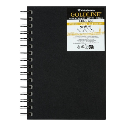Szkic. Goldline A5 Spirala Ivory Portret