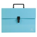 Teczka harmonijkowa 18 przeg. Błękitna