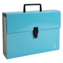 Teczka harmonijkowa 18 przeg. Błękitna