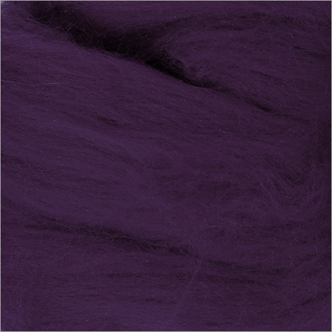 Wełna Merynosów 100g Purpurowa