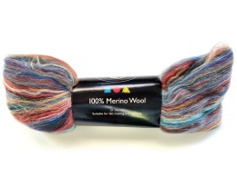 Wełna Merynosów 50g Wielokolorowa