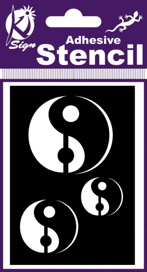 Szablon 7x10 cm Yin & Yang Szablon 7x10 cm Yin & Yang