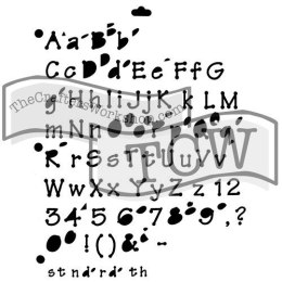 Szablon Mini Alfabet Kropkowy 13,9x10,7