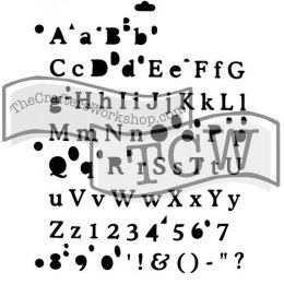 Szablon Mini Alfabet z Tablicy 13,9x10,7