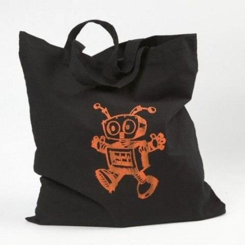 Torba materiałowa Czarna 38x42 cm Torba materiałowa Czarna 38x42 cm