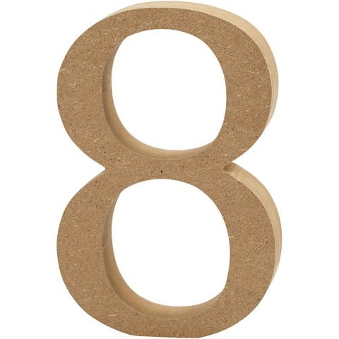 Cyfra 8 z MDF 8 cm Cyfra 8 z MDF 8 cm