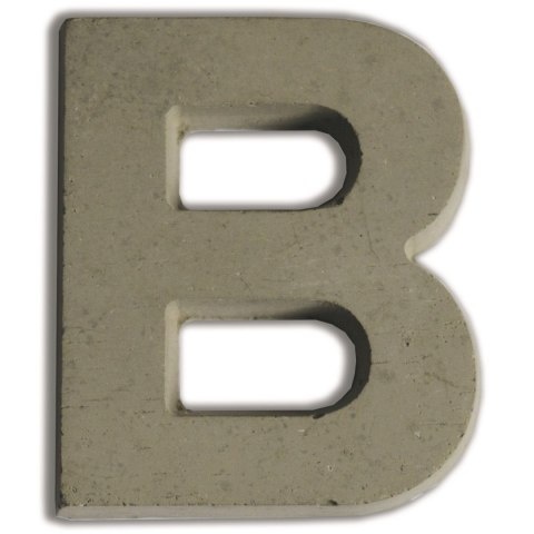 Litera B z betonu H:5 cm Litera B z betonu H:5 cm