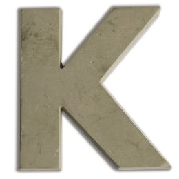 Litera K z betonu H:5 cm
