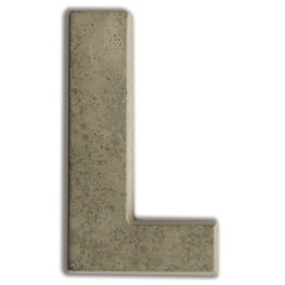 Litera L z betonu H:5 cm