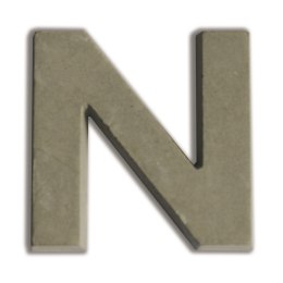 Litera N z betonu H:5 cm