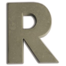 Litera R z betonu H:5 cm