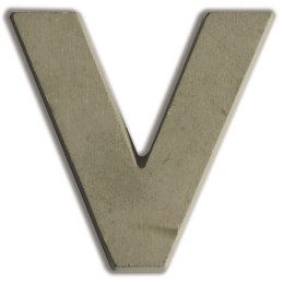 Litera V z betonu H:5 cm