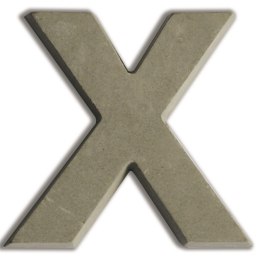 Litera X z betonu H:5 cm