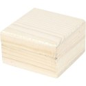 Pudełko z drewna na Biżuterię 6x6x3,5 cm Pudełko z drewna na Biżuterię 6x6x3,5 cm