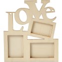 Ramka "Love" ze sklejki Ramka "Love" ze sklejki