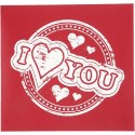 Szablon Sitodruk I heart YOU 22x21 cm Szablon Sitodruk I heart YOU 22x21 cm