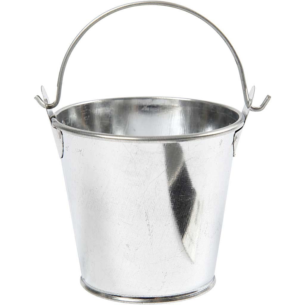 Wiaderka z metalu H: 5 cm 6 szt. Wiaderka z metalu H: 5 cm 6 szt.