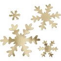 Złote Śnieżynki z Papieru Washable Złote Śnieżynki z Papieru Washable