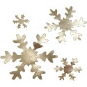 Złote Śnieżynki z Papieru Washable Złote Śnieżynki z Papieru Washable
