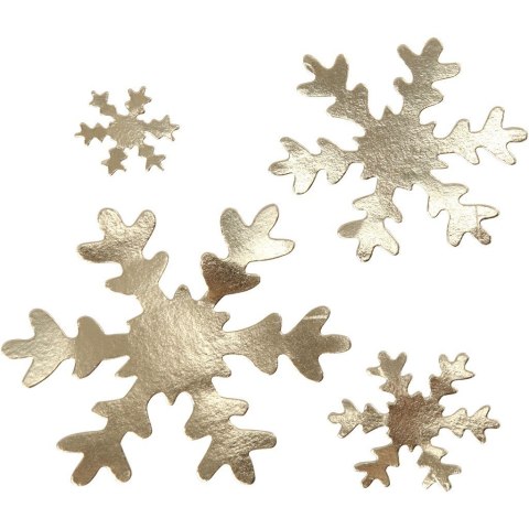 Złote Śnieżynki z Papieru Washable Złote Śnieżynki z Papieru Washable