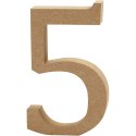 Cyfra 5 z MDF H: 13 cm Cyfra 5 z MDF H: 13 cm