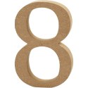 Cyfra 8 z MDF H: 13 cm Cyfra 8 z MDF H: 13 cm