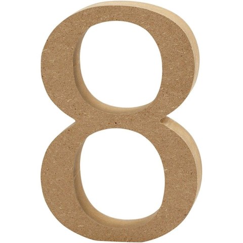 Cyfra 8 z MDF H: 13 cm Cyfra 8 z MDF H: 13 cm