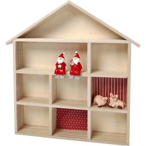 Domek z półkami H: 26 cm Domek z półkami H: 26 cm
